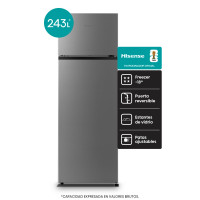 Heladera Cíclica Hisense 243L Silver