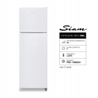 Heladera Siam Top Mount Cíclica 298L Blanca - HSI-CT302B