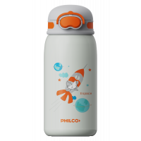 Botella Térmica Infantil De Acero Inoxidable 550ml Gris