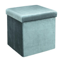 Puff Organizador con Baul 38CM Verde Agua