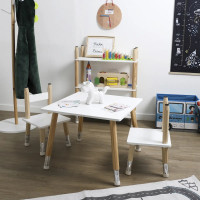 Set de Mini Mesa y 2 Sillas Blanco