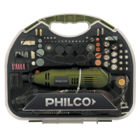 Mini Torno Eléctrico con Maletín 210 Piezas 130w Philco