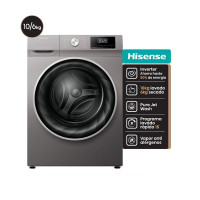 Lavasecarropa Carga Frontal 10/6kg  Inverter Hisense