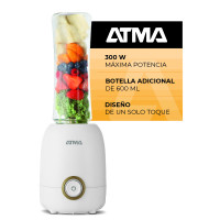 Licuadora Personal Essential Fit 600ml 300w Blanca Atma