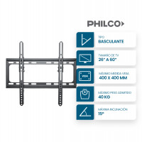 Soporte para Tv Basculante de 26 a 60 Pulgadas Philco