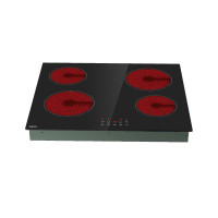 Anafe Eléctrico Vitrocerámico Philco 4 Zonas De Coccion Negro