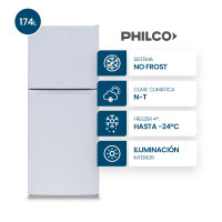 Heladera Top Mount Philco No Frost 174L Blanca