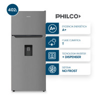Heladera Top Mount Philco Inverter No Frost 402L Inox