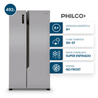 Heladera Side by Side PHSB555XT 496lt Philco