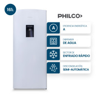 Heladera Philco One Door Cíclica con Dispenser 161L Blanca - PHSD179BD2