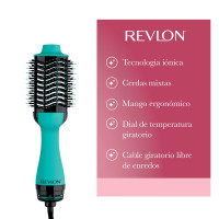 Cepillo Secador de Pelo Voluminizador Anti Frizz Turquesa Revlon