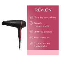Secador De Pelo Smoothstay Infusión Coco Anti Frizz Revlon