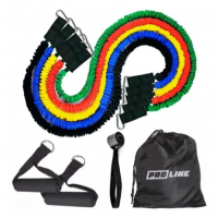 Set Kit El&aacute;sticos 9 Piezas de Resistencia y Entrenamiento Proline