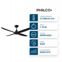 Ventilador de Techo 56 Pulgadas 38W Philco