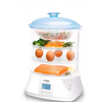 Vaporera con 3 Bandejas y Panel Digital 900W Atma