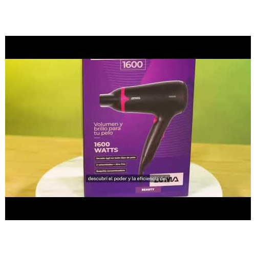 Secador de pelo Atma 1600W Velocidades Negro