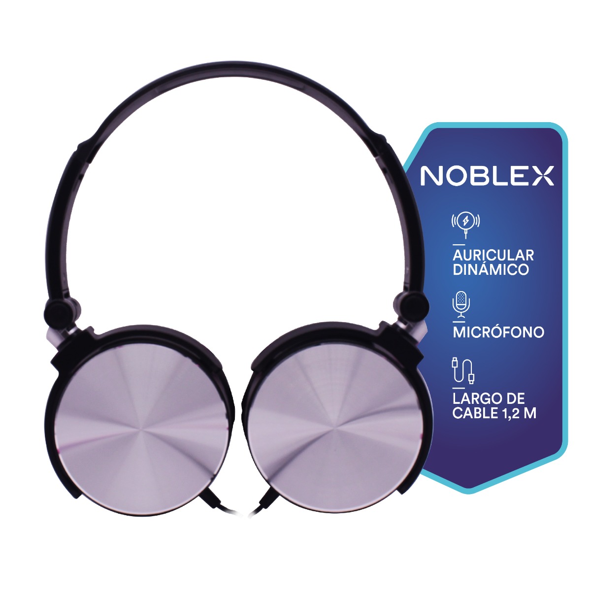 Noblex - Auricular Vincha con Micrófono Manos Libres Noblex