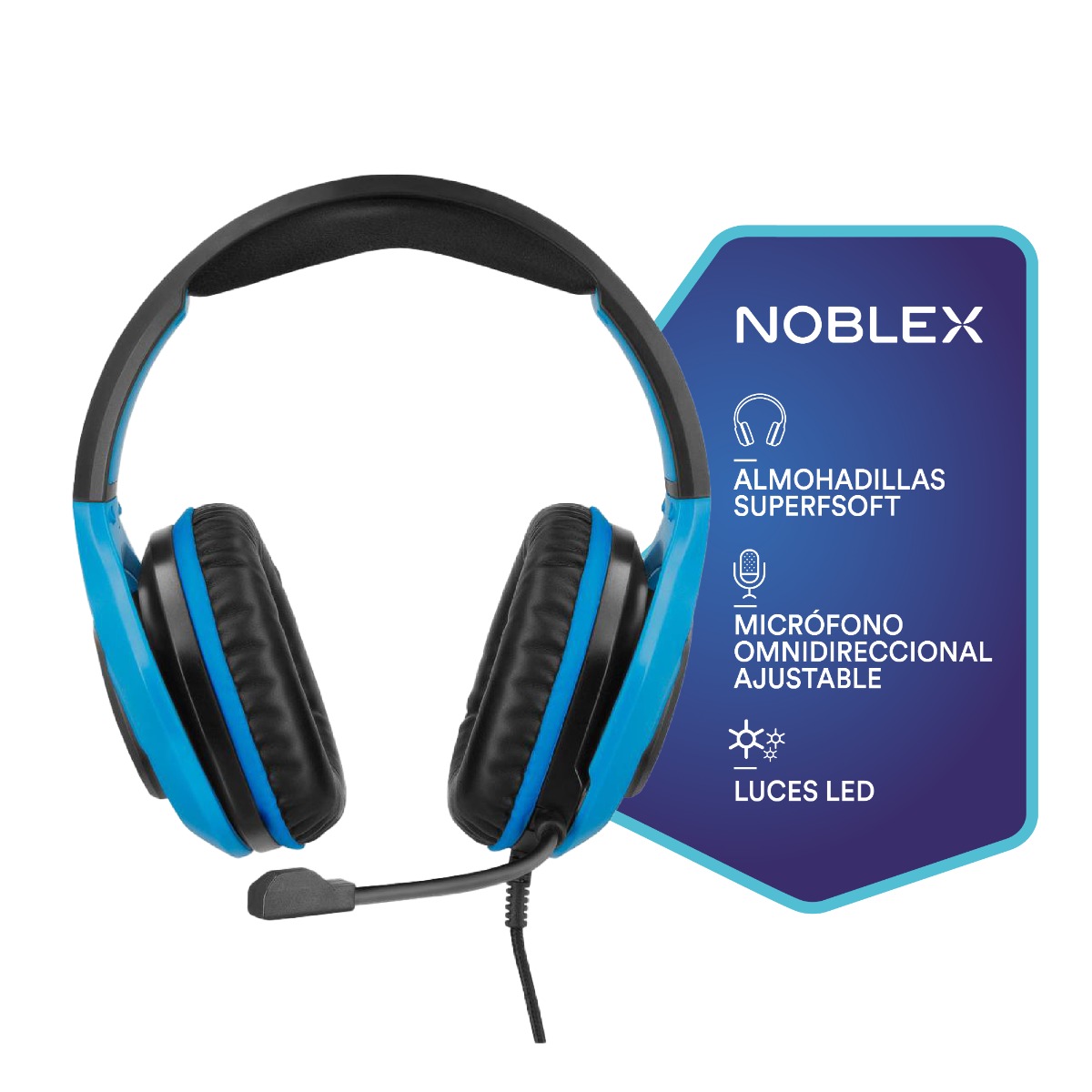 Auriculares Gamer X Sound Arena Con Luz Led Noblex Tienda Newsan