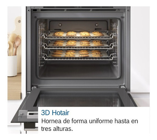 Horno Eléctrico Empotrable 71 Lts 60 Cm Inox Bosch - Tienda Newsan